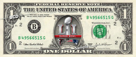 Super Bowl 51 Patriots vs Falcons 2017 REAL Dollar Bill NFL Football Cash Money - £6.20 GBP