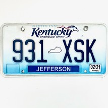 2021 United States Kentucky Jefferson County Passenger License Plate 931 XSK - £13.08 GBP