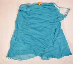 Blue Glue Womens Mesh Swim Cover Up Bali Small 44&quot; x 22&quot; Blue - $20.79