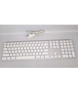 Apple A1243 Wired Mac Standard USB Keyboard w/ Numeric Keypad White EUC ... - $34.60