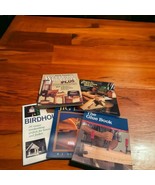 Lot of 5 Jigs &amp; Fixtures Bible, Birdhouses, The Glue Book, &amp; Weekend Woo... - £17.14 GBP