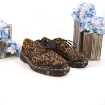Dr. Martens Smiths Leopard Calf Hair Loafer Oxford Shoes Size 7 NIB - $128.21