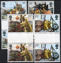 ZAYIX Great Britain 956-959 MNH Gutter Pairs Boats Deep Sea Fishing 021023S169 - £2.55 GBP