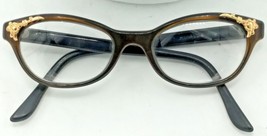 Vintage Universal Cat Eye Frame 12K GF Bronze UOC Eyeglasses Womens Brow... - $45.00