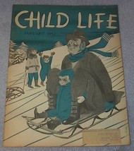 Vintage Child Life Magazine January 1952 - £4.75 GBP