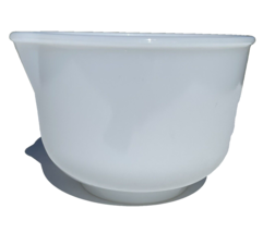 VINTAGE Glasbake For Sunbeam Pour Spout Mixing Bowl 6 1/2&quot; Milk Glass #10 - $15.99