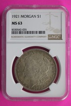 1921 P MS 63 Liberty Morgan Silver Dollar NGC Certified Graded Authentic Slab 80 - $79.99