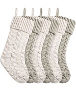 18 Inches Christmas Stockings Knit Xmas Stockings Large Fireplace Hangin... - £53.48 GBP