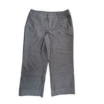Merona Pants Womens 6 Navy Blue Mid Rise Cropped Capri Dress Slacks Summer - $12.99