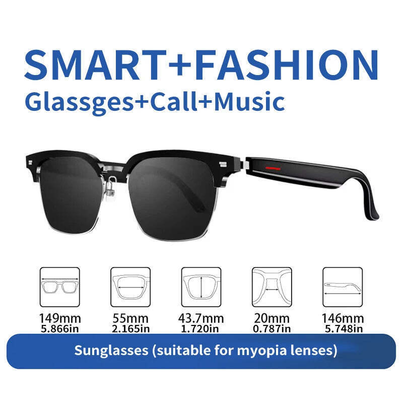 New smart wireless bluetooth glasses to listen to music to answer the ph... - $70.99