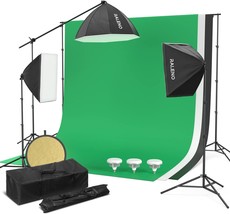 Raleno Photography Lighting Kit, 8.5Ft X 10Ft Background Support System ... - $194.99