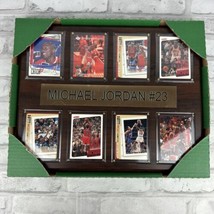 Michael Jordan #23 NBA 12x15 Frame Engraved w/8 Sports Trading Cards New - £40.13 GBP