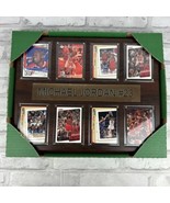 Michael Jordan #23 NBA 12x15 Frame Engraved w/8 Sports Trading Cards New - £40.59 GBP