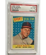 1958 Topps Stan Musial All Star #476 PSA 6 EX-MT Cardinals - £98.09 GBP