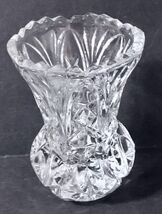 ZAJECAR Hand Cut 24% Lead Crystal Bud Vase Toothpick Holder Made In Yugo... - $10.95