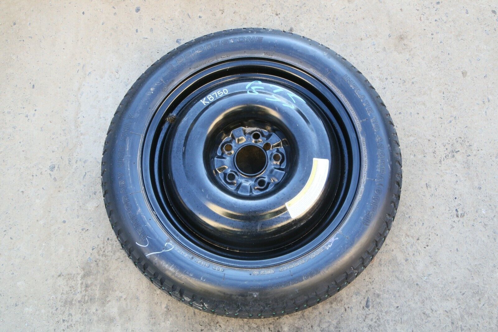 2003-2007 INFINITI G35 RWD EMERGENCY SPARE TIRE WHEEL K8752 - $128.99
