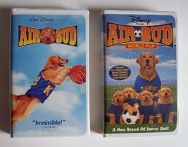 2 Vhs Disney Air Bud World Pup Soccer ~ Air Bud Basketball Live-Action Family - £12.92 GBP