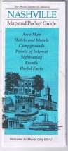 Nashville Street  Map &amp; Pocket Guide American Airlines 1989 - $5.51