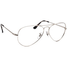 Ray-Ban Sunglasses Frame Only RB 6489 2501 Polished Silver Aviator Metal 58 mm - £72.37 GBP
