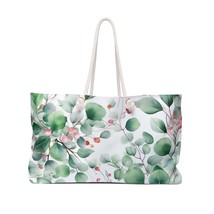 Personalised/Non-Personalised Weekender Bag, Eucalyptus Leaves, Weekender Bag, B - £38.47 GBP