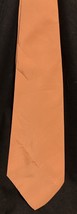 Neck Tie-Vintage solid tan/orange 4&quot;Width 49&quot;Length Self-tie soft PET RE... - £10.44 GBP