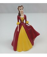 Disney Beauty And The Beast Belle Red &amp; Yellow Ball Gown 3&quot; Figure Cake ... - $166.06 MXN