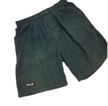 Vintage Above The Rim M Green Textured Basketball Shorts Drawstring 90&#39;s USA - $27.71