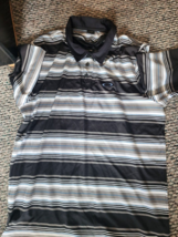 OAKLEY GOLF POLO SHIRT XL BLACK GRAY EUC EXCELLENT - $11.99