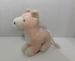 Russ Berrie Frisky vintage plush pink white pony horse 894 stuffed anima... - £31.30 GBP