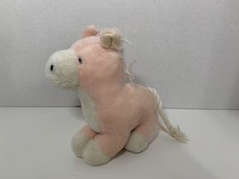 Russ Berrie Frisky vintage plush pink white pony horse 894 stuffed anima... - £31.64 GBP