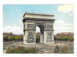    France Paris Place L&#39;Arc de Triomphe de L&#39;Etoile GUY Postcard 4X6 - £3.99 GBP