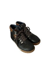FORSAKE Womens PATCH Hiking Boots Black Leather Ankle Boot Trail Sz 7.5 - $31.67