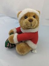 Russ Santa Claus Bear Plush 5 Inch Hugger Stuffed Animal Toy - £7.36 GBP