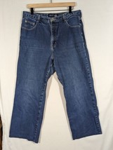 Venezia Jeans Women&#39;s 16 Tall Blue Strait Leg High Rise Vintage - £11.03 GBP