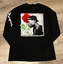 2Pac (Tupac Shakur) Screen Printed Black Short Sleeve T-Shirt Size Medium - $9.74