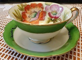 Vintage Occupied Japan Merit China Footed Teacup And Saucer - £11.94 GBP