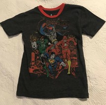 Justice League Yth Boy&#39;s Sz. 4 knit Top Shirt DC Comics Super Heroes S/S... - $11.34