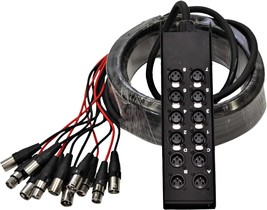 Seismic Audio Speakers 8 Channel Low Profile Xlr Send Sub Snake Cable,, ... - $185.99
