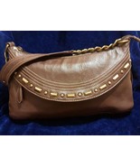 Kate Landry Brown Leather Hobo Style Shoulder Bag Purse - £15.39 GBP