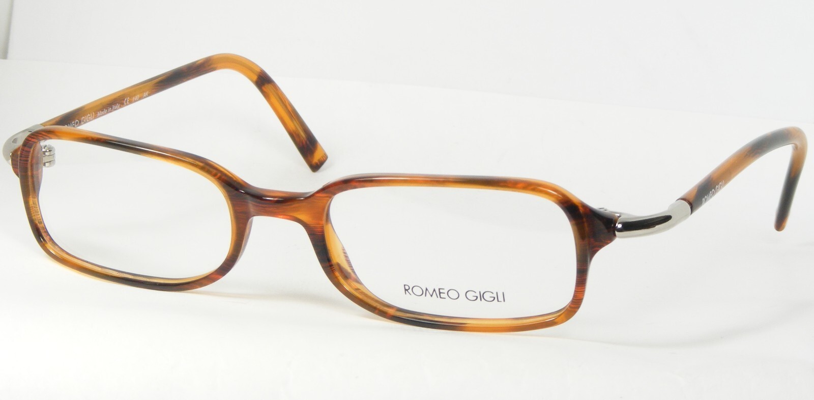Romeo Gigli RG27204 Carey/ Plata Gafas RG272 49-19-140mm Italia - $80.10