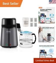 750W Home Countertop Water Distillation Machine - 4L Stainless Steel Int... - $2,521.87 MXN