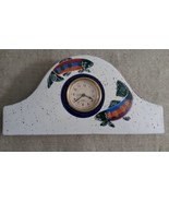 Vintage 2000 Enesco Julie Ueland Fish Mantle Clock HTF - £39.11 GBP