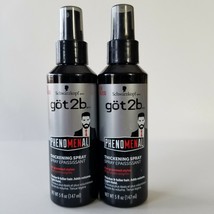 Schwarzkopf Got2b Phenomenal Thickening Spray Groomed Style Light Hold Lot 2 - £15.17 GBP