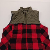 Maurices Woman’s Size Large Buffalo Plaid Flannel Quilted Vest Full Zip Pockets image 11