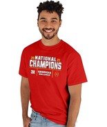 Blue 84 Men&#39;s NCAA Georgia Bulldogs 3x National Champs T-Shirt 2021 - Re... - $29.44