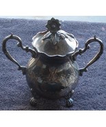 Beautiful BSC Silver Plate Footed Covered Sugar Bowl- VGC - GREAT OLD SU... - $936.77 MXN