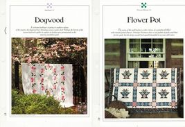 2X Best Loved Quilt Dogwood Flower Pot Flexible Plastic Template Sew Patterns - £9.47 GBP