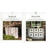 2X Best Loved Quilt Dogwood Flower Pot Flexible Plastic Template Sew Pat... - £9.47 GBP
