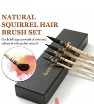 Professional Watercolor Paint Brushes, Round Squirrel Hair Paint Brush Set fo... - £51.10 GBP