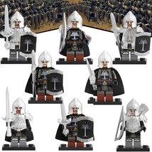 8pcs The Lord of the Rings Aragorn Gondor Soldier With metal armor Minifigures - $17.99